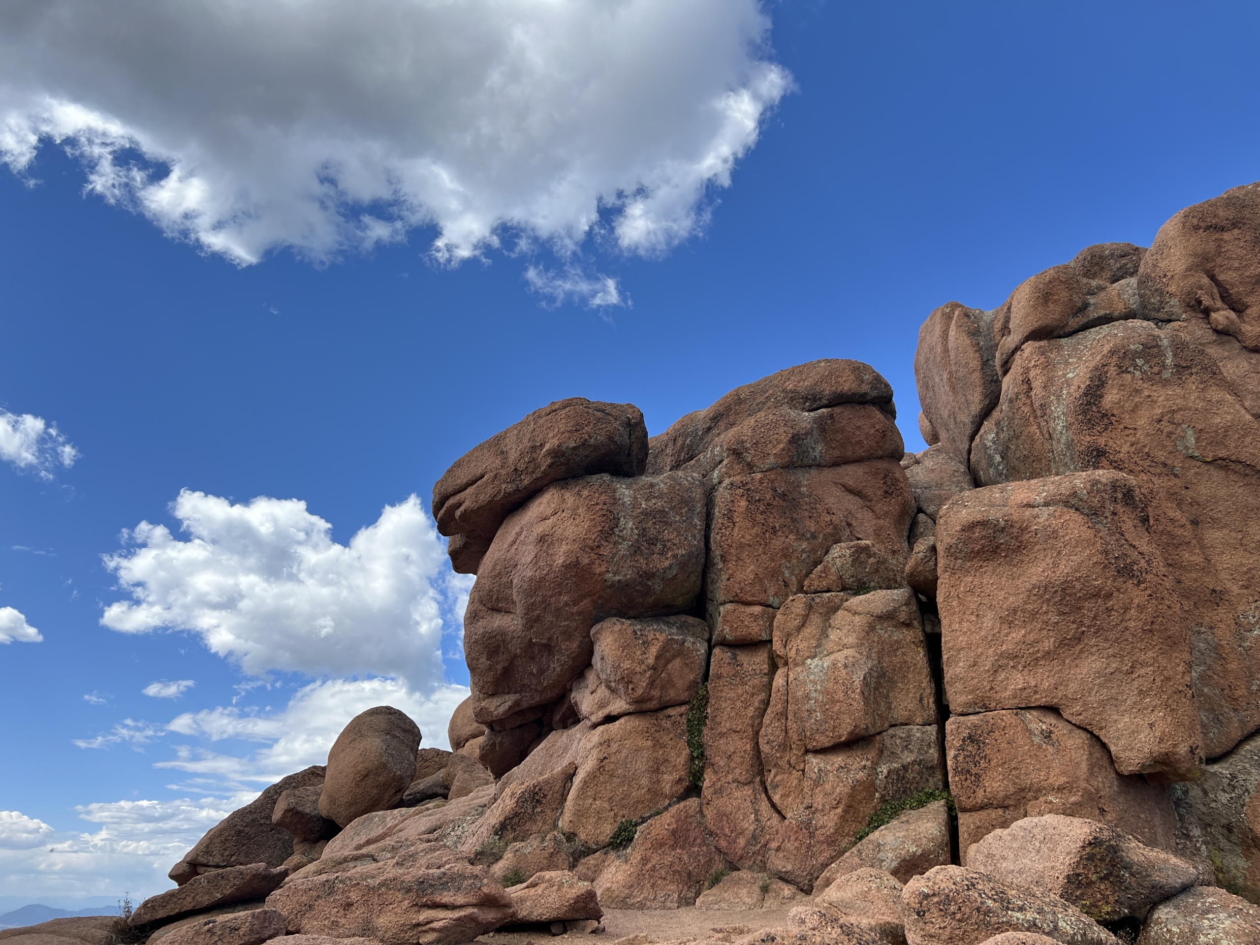 Red rocks under a blue Colorado sky