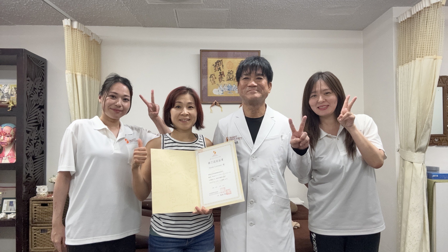 Certificate day with my instructor